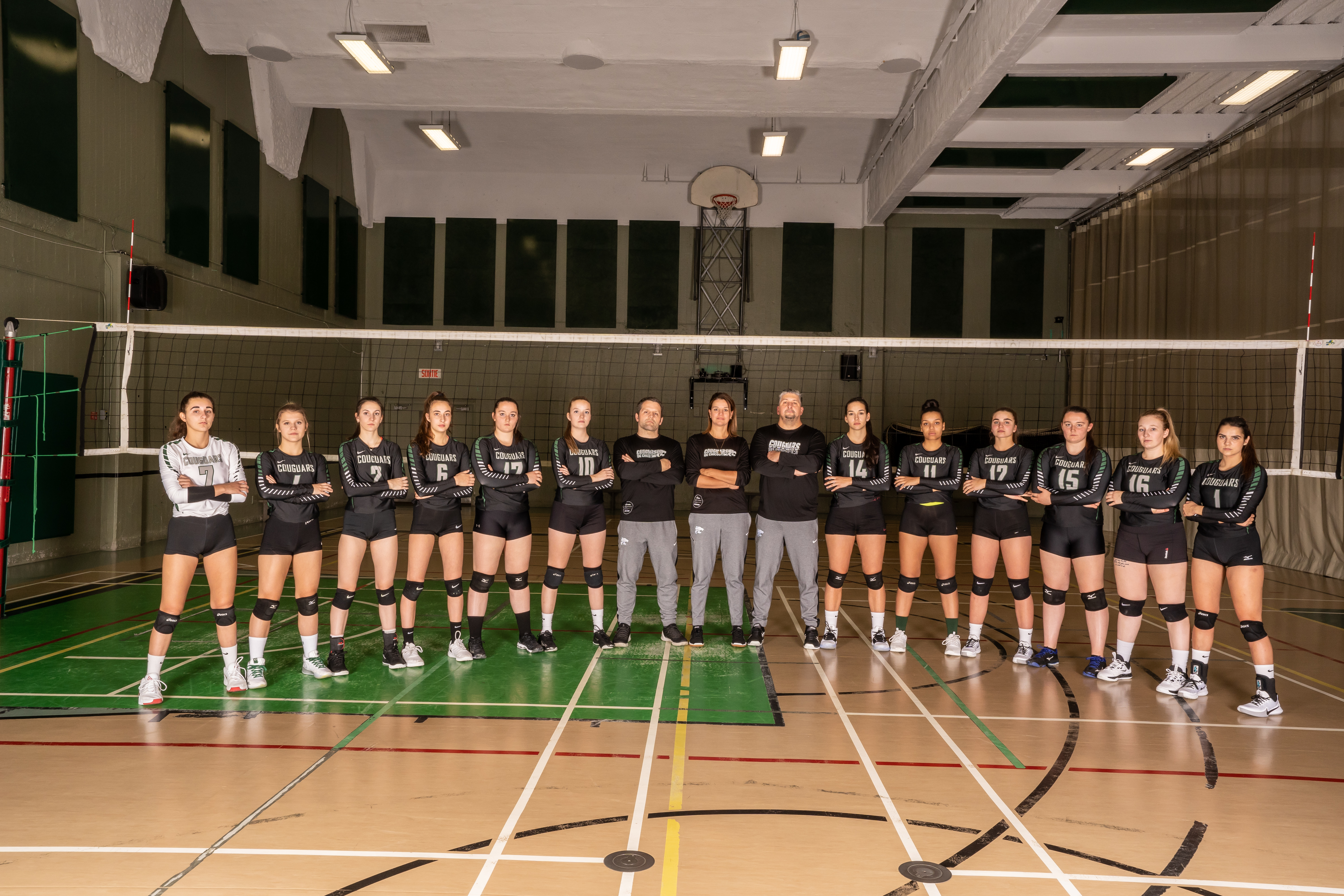  Équipe championne de la saison - Volleyball féminin division 2 - Saguenay-Lac-Saint-Jean - Côte-Nord - Couguars