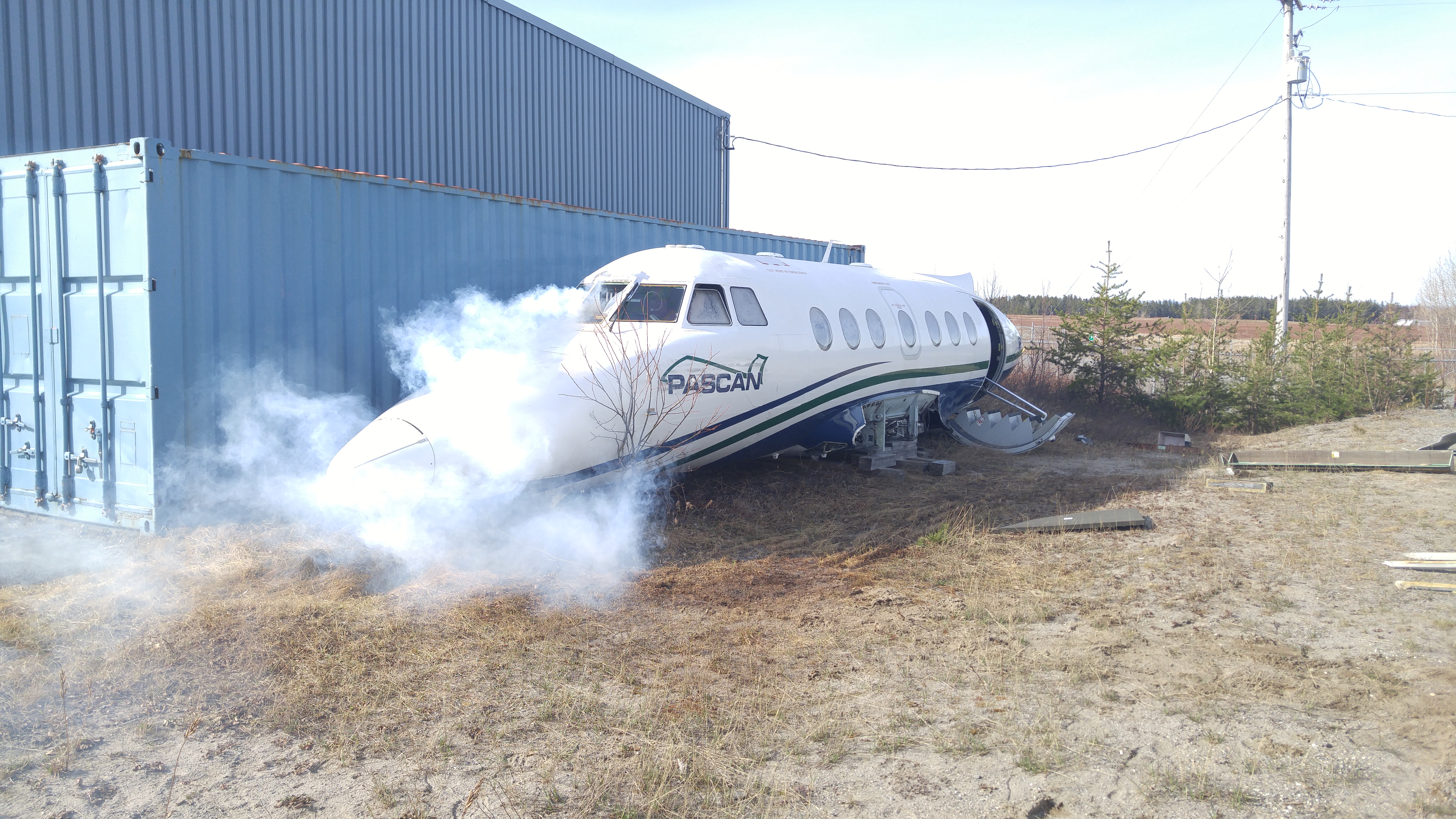 Photo de l'avion crashé